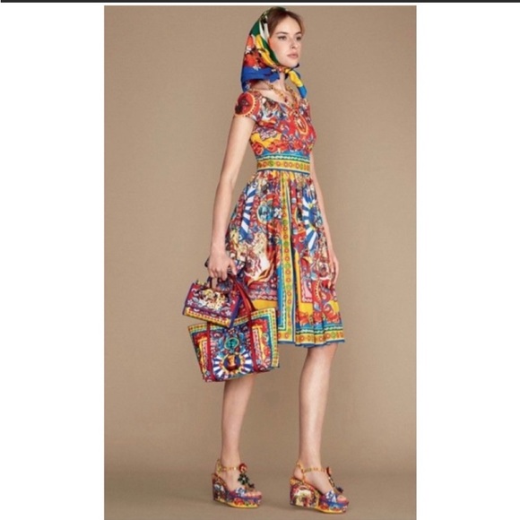 Dolce & Gabbana Dresses & Skirts - DOLCE & GABBANA CARETTO PRINT BUSTIER SS2016 Dress